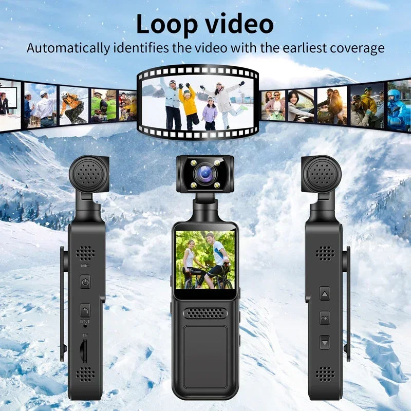 Xiaomi MIJIA Handheld 180° Pocket Camera – 4K 60FPS, Sony Sensor, Dual Stabilization