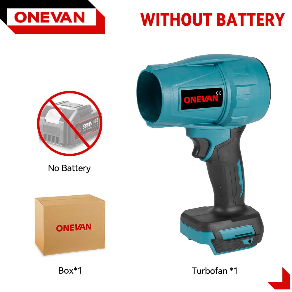 Cordless Jet Fan Blower – 200M/S Brushless Electric Power Tool for Snow, Dust & Leaves