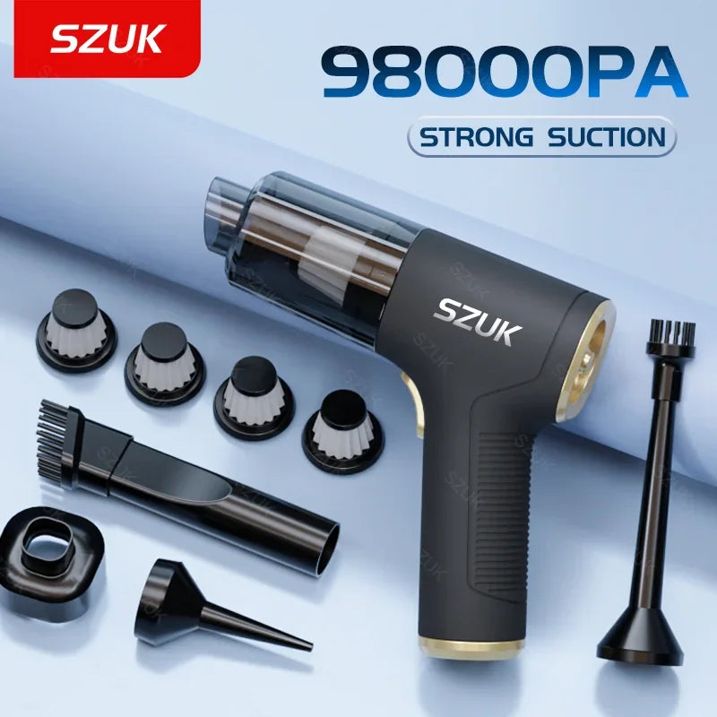 SZUK Wireless Car Vacuum Cleaner – Mini Handheld Powerful Portable Cleaning Tool