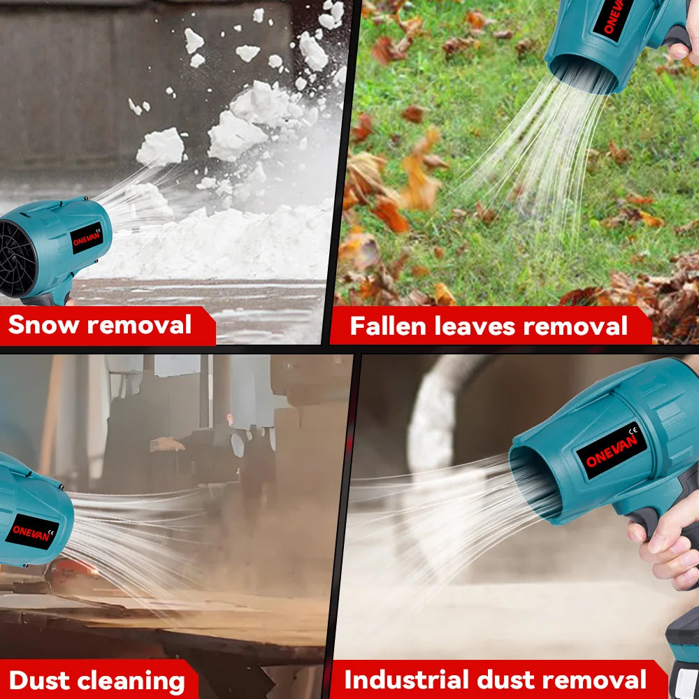 Cordless Jet Fan Blower – 200M/S Brushless Electric Power Tool for Snow, Dust & Leaves