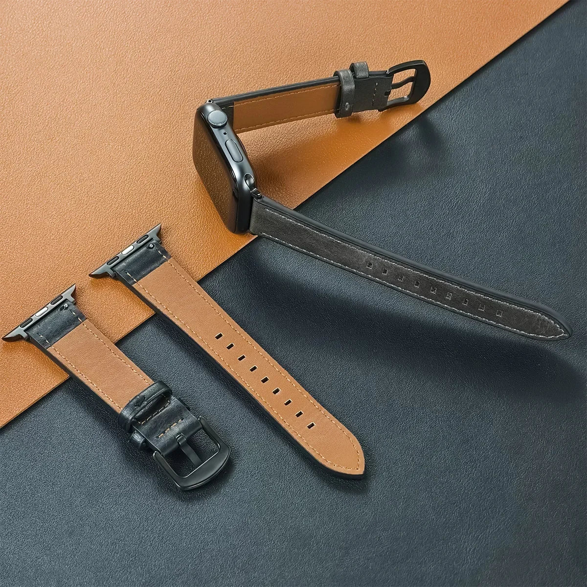 Premium Luxury Strap for Apple Watch – Compatible with Series 1–SE, 38mm–44mm