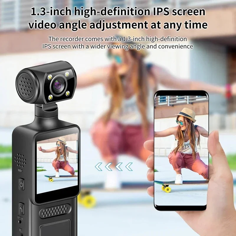 Xiaomi MIJIA Handheld 180° Pocket Camera – 4K 60FPS, Sony Sensor, Dual Stabilization