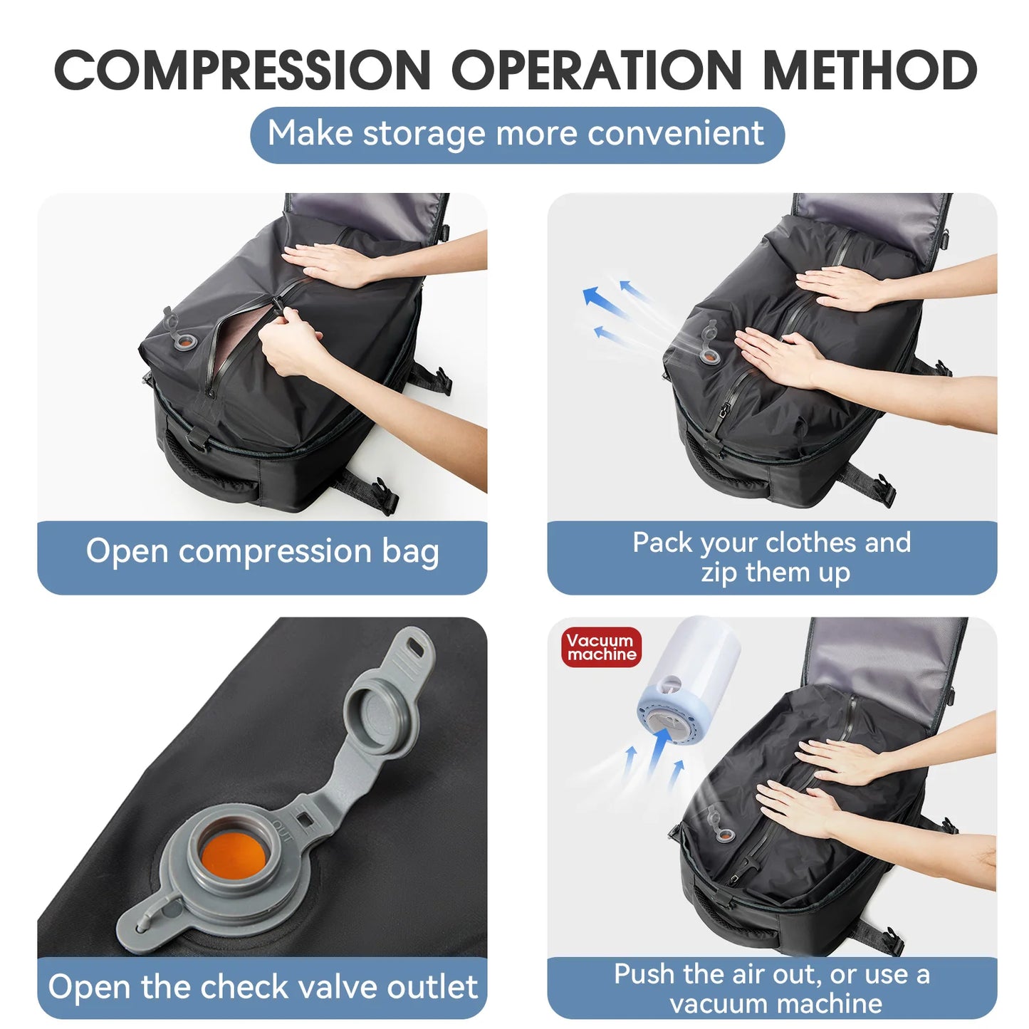 Cosmos Vacuum Compression Backpack