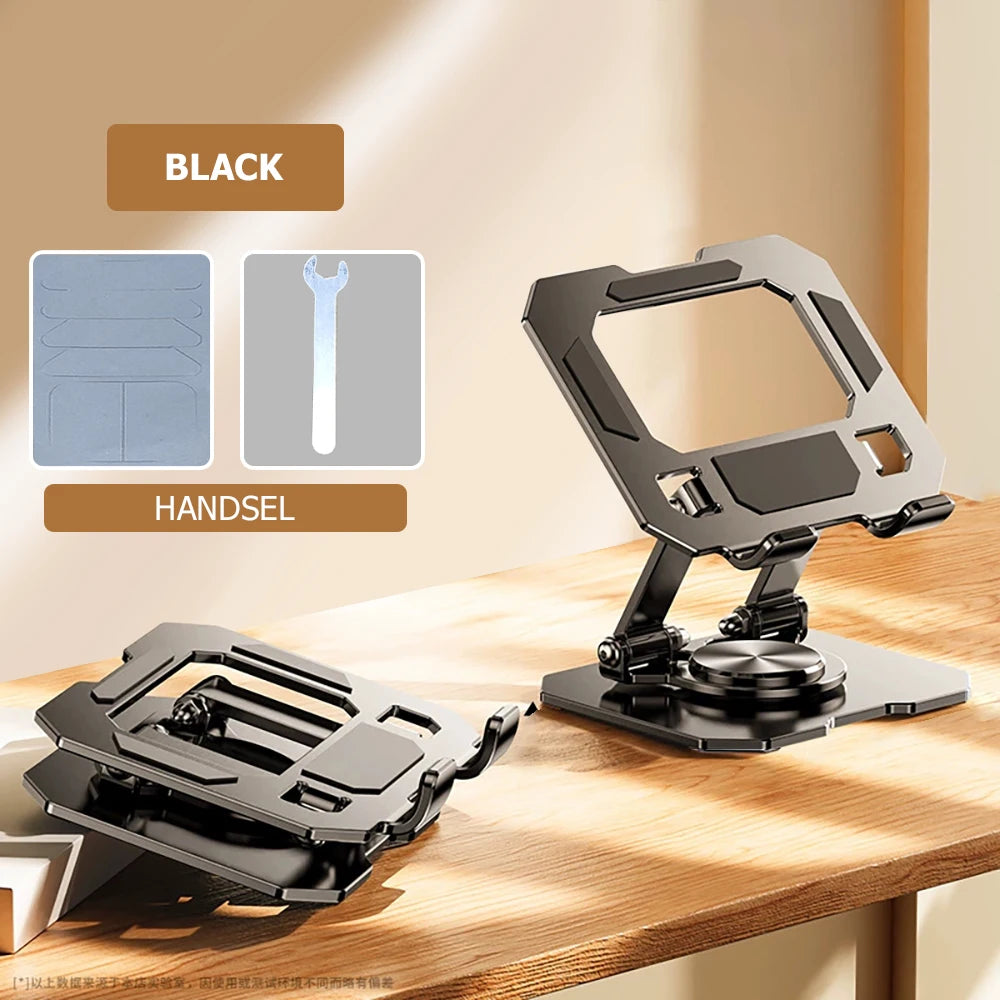 360° Rotatable Tablet Stand – Adjustable, Foldable, for 4.7–12 Inch iPad Pro/Air/Mini & Laptops