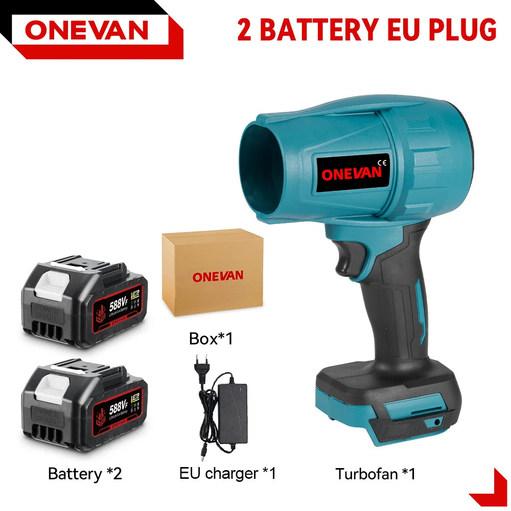 Cordless Jet Fan Blower – 200M/S Brushless Electric Power Tool for Snow, Dust & Leaves