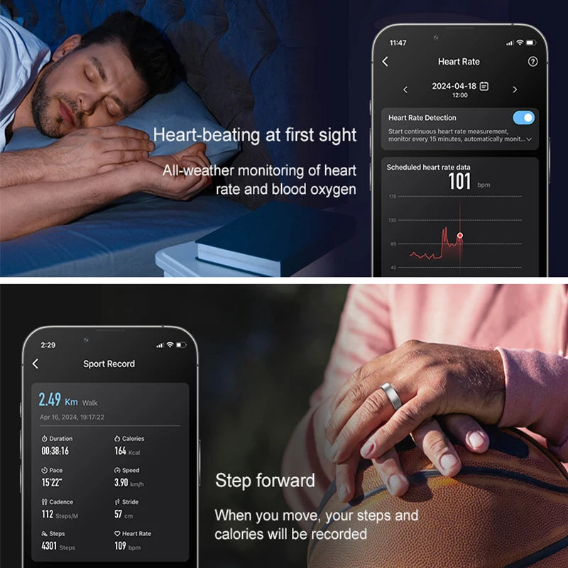 Timethinker R10 Fitness Tracker – Heart Rate, Stress & Sleep Monitor, 5ATM Waterproof